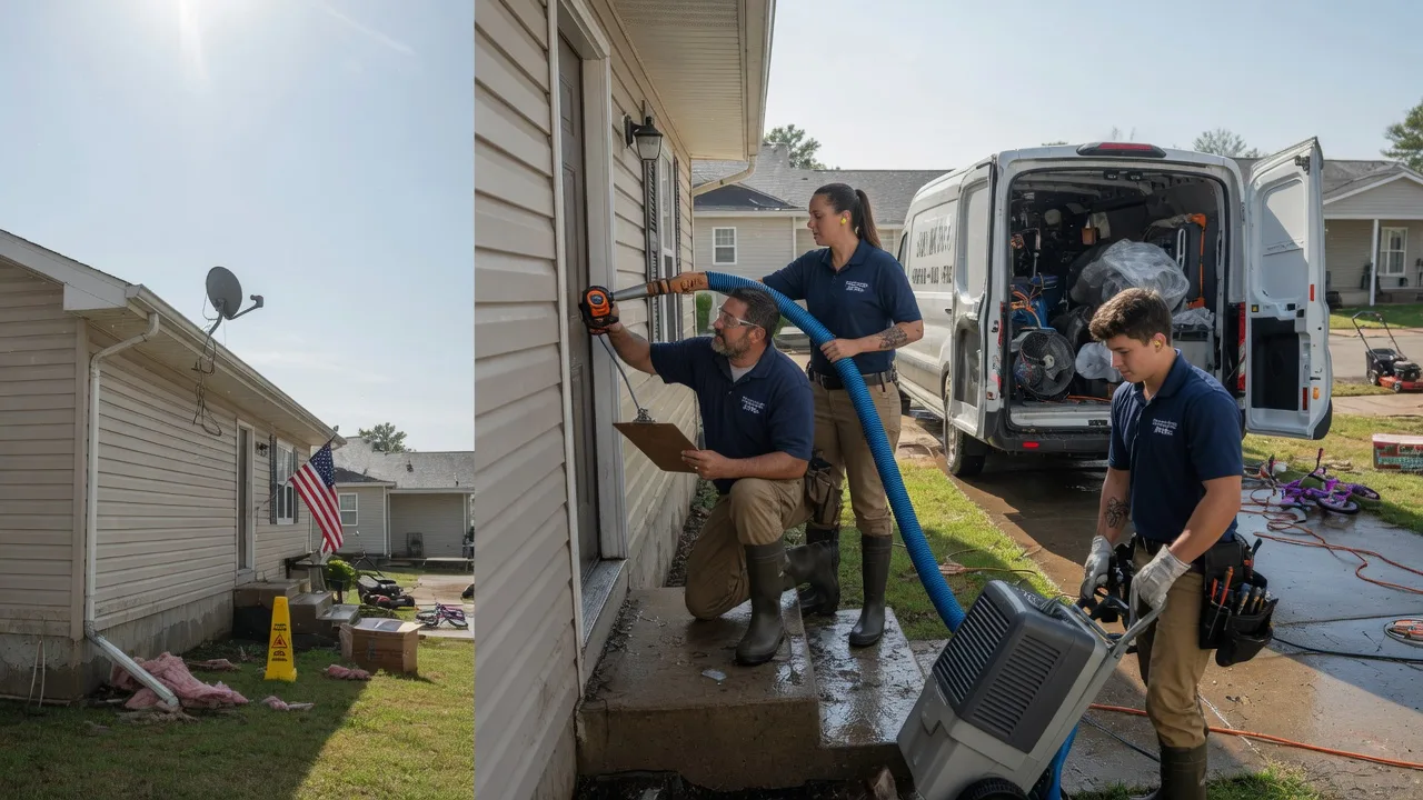 Ceiling Water Damage Restoration in Woodbury, PA near me